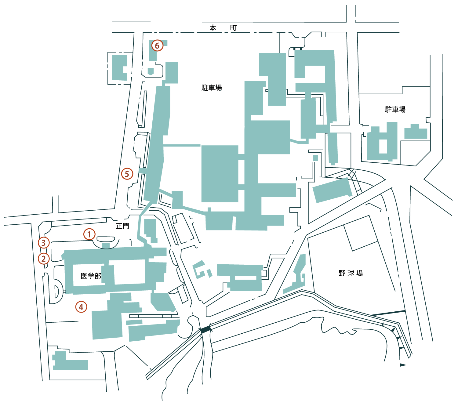 弘前大学石碑マップ 本町地区