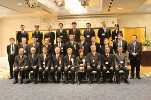 A group photo including the President Sato