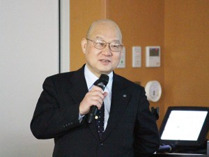 A guest speaker, YASUDA Hironori, Executive Director and Vice President of Yamagata University