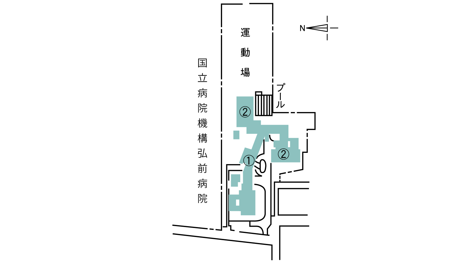 キャンパス案内（富野町地区）