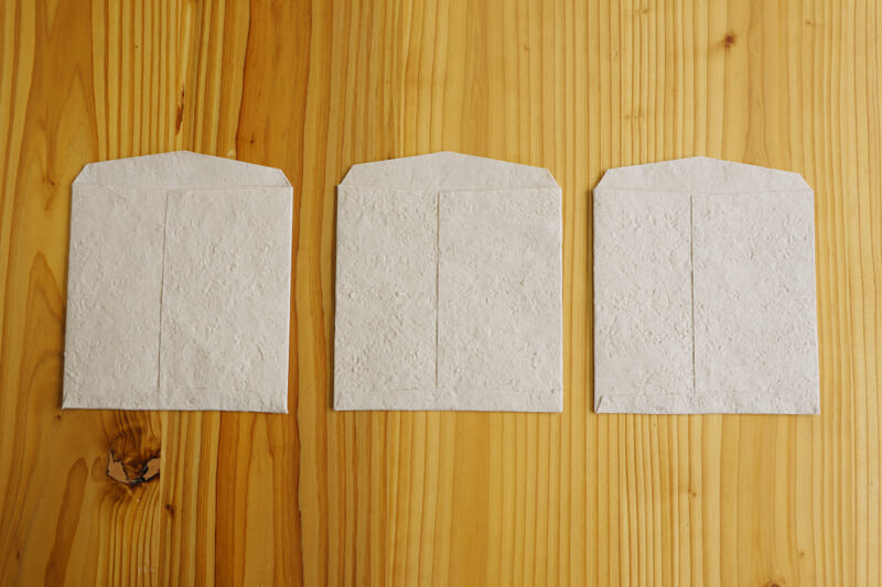 ②試作過程で作成した小袋