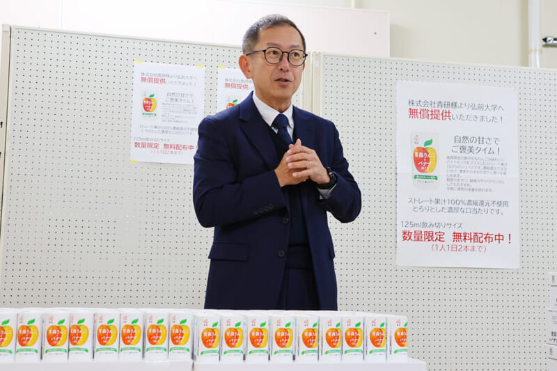 今回の取り組みについて語る、㈱青研の奥田社長