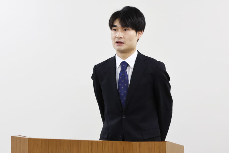 医学部医学科2年　稲毛瑛右さん
