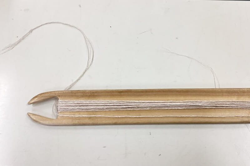 図2：試作した撚り糸