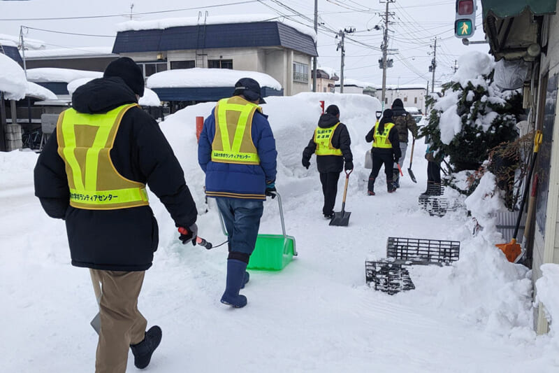 除雪後の様子