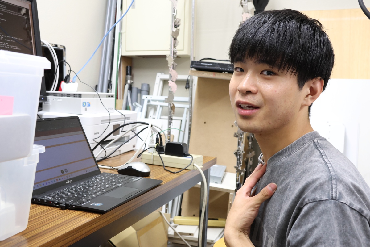 団体代表の髙橋 那日斗さん(理工学部電子情報工学科4年)